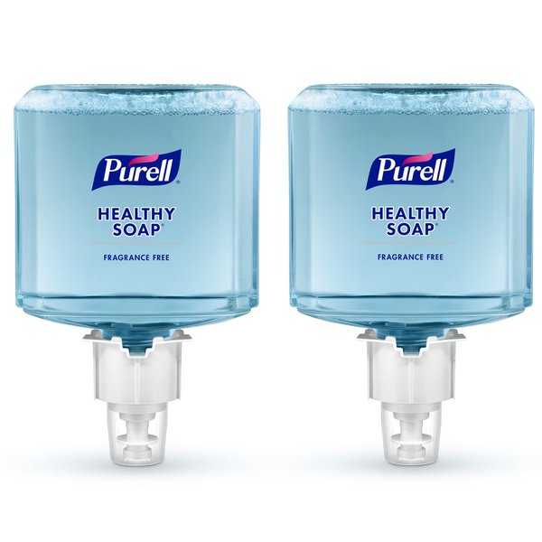 PURELL Brand HEALTHY SOAP Gentle and Free Foam, Fragrance Free, 1200 mL Refill for PURELL ES6 Automatic Soap Dispenser (Pack of 2) - 6472-02 - Manufactured by GOJO, Inc.