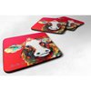Carolines Treasures Cow Caught Red Handed Foam Coaster Set of 4 3 1/2 x 3 1/2 multicolor