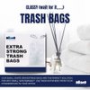 Plasticplace 4 Gallon Trash Bags │ 0.7 Mil │ Drawstring White Garbage Can Liners │ 17" x 16" (100 Count)
