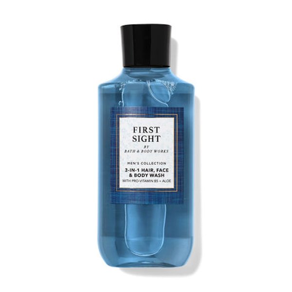 Bath & Body Works Bourbon Men's 3-IN-1 Hair & Body Wash 10 Oz. (First Sight)