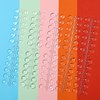 120 Pcs False Nail Display Tips Nail Art Display Chart Nail Art Color Display Tips Tool with Adhesive Sticker for Nail Polish Training Practicing (Transparent)