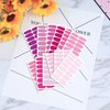 WOKOTO 12 Sheets Pink Series Nail Stickers Full Nail Wraps for Women Girls Solid Nail Stickers Decals Gel Nail Strips for Women Girls Stick On Nails Polish Stickers Gel Nail Stickers Strips