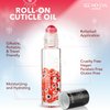 Blossom See No Evil Scented Roll on Cuticle Oil for Nails, Rollerball Application for Nail Support, Cruelty Free, 0.19 fl oz/5.5mL, Courage Rose