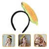 WOFASHPURET Hair Accessories Corn Hairband Novelty Headbands Vegetable Hair Band Vegetable Headband Corn Headdress Chinese Cabbage Cute Fabric Child Makeup Headband Ice Cream Headbands