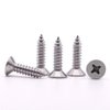 RoyceMart #10 x 3/4" (100 pcs) Stainless Flat Head Phillips Drive Sheet Metal Tek Screws, 304 (18-8) Stainless Steel Screw for Wood, Countersunk Head Wood Screw, Self Tapping Screws