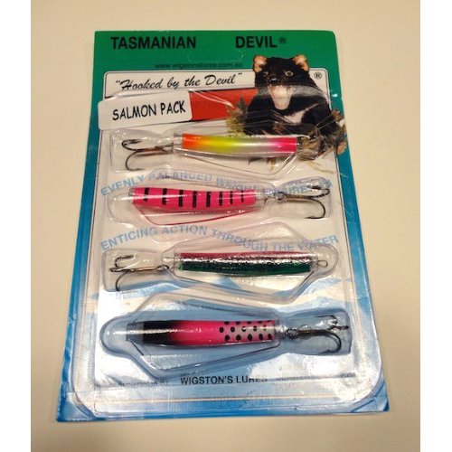 Tom's Taz Lures Salmon Multipack - 7 gram Tasmanian Devil Fishing Lure