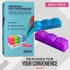 Month Pill Box Organizer - 3-Times-A-Day | Morning-Noon-Night - 30 Day Pill Case with 32 Daily Compartments for Vitamins, Supplements, Medication - Travel Monthly Pill Organizer 3 Times A Day