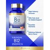 Carlyle Vitamin B12 Sublingual 2500 mcg | 250 Fast Dissolve Tablets | Cyanocobalamin Supplement with Folic Acid for Adults | Natural Berry Flavor | Vegetarian, Non-GMO, and Gluten Free