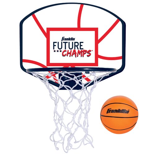 Franklin Sports Kids Mini Basketball Hoop - Over the Door Basketball Hoop with Spring-Loaded Rim