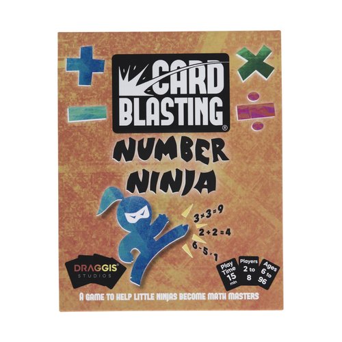 Draggis Studios Card Blasting Number Ninja Math Games for Kids 6-8 | Learning & Education Toys | Multiplication Game | Smart Game | Learning Game |Math Games for Kids 8-12