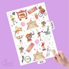 Ovasorve Carnival Circus Temporary Tattoos for Kids 42 Glitter Styles Circus Theme Party Favors Carnival Party Decorations