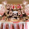Bachelorette Party Decorations Kits-Rose Gold Bridal Shower Party Decor and Supplies-Bride to Be Balloons, Ring & Champagne Foil Balloons for Bridal Shower