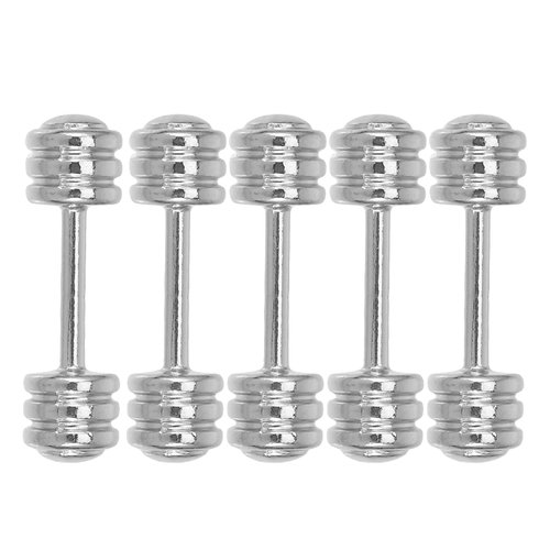 Veemoon Miniature Dollhouse Accessories 5pcs 1: 12 Mini Dumbbells Model Miniature Sports Equipment Dollhouse Miniature Ornament Decoration Miniature Dumbbells Mini Cute Dumbbells Charms