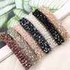 1Pc Black Hair Clips Handmade Rhinestone Barrettes Metal Hair Holders Clips and Barrettes Hair Clips for Women Headwear Styling Hair Accessorie