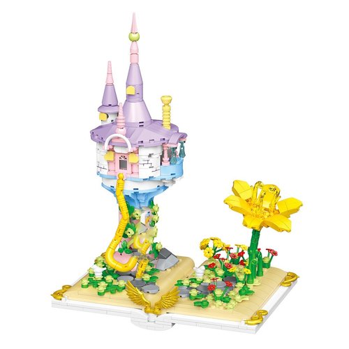 BDYDT Architecture Flower Sea Castle Micro Mini Building Blocks Set（610PCS） - Architectural Model Toys Gifts for Kid and Adult