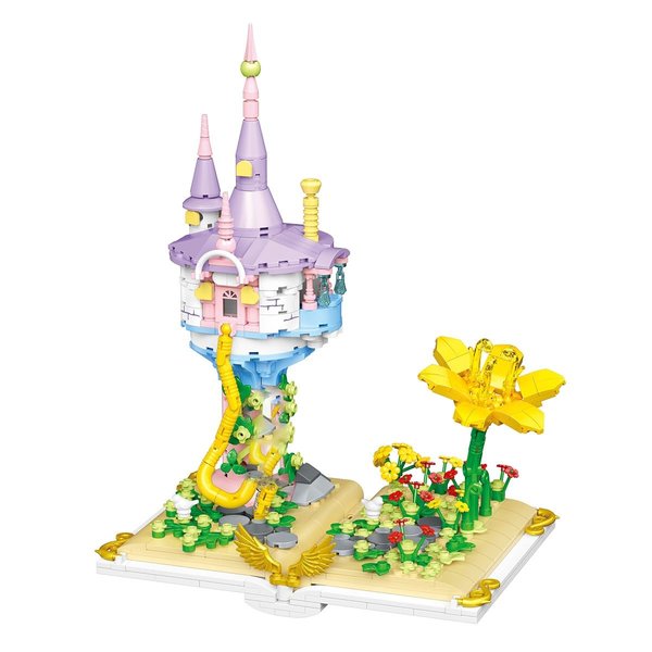 BDYDT Architecture Flower Sea Castle Micro Mini Building Blocks Set（610PCS） - Architectural Model Toys Gifts for Kid and Adult