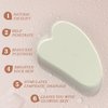 Jade Roller Gua Sha Set - Facial Skin Care Set, Facial Beauty Tools, Natural Beauty Skin Care Tools, Face Roller Massager for Face, Neck, and Eye Treatment (White)