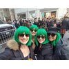 KADAISI Short Straight Bob Wigs With Bangs Full Heat Resistant Hair Wig for Women's Cosplay (Green)