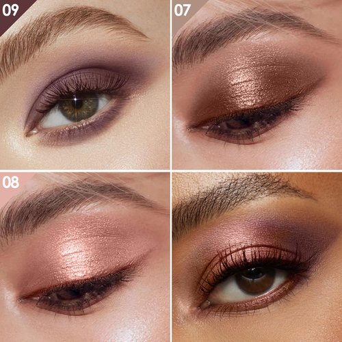 Falocutus 3 PCS Gel Eyeshadow Stick,Cream Matte and Shimmer Eyeshadow Pencil,Waterproof & Smudge-Proof Highlighter Makeup Pen,Long Lasting Shimmer Finishing and Create Resistant,O-Fiery Blaze