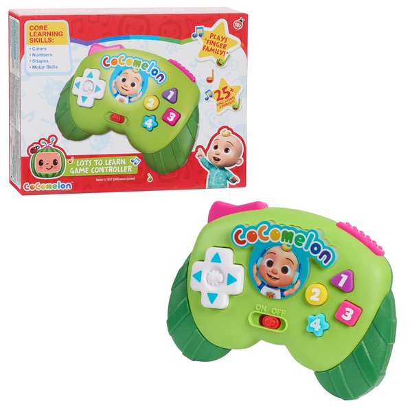CoComelon Lots to Learn Game Controller, Preschool Learning and Education, Kids Toys for Ages 18 Month by Just Play