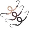 Hotop 15 Pieces Elastic Hook Hair Tie Styling Ponytail Holder Hooks Hair Cord for Curly Hair Long Hair (Black, Brown and Blonde)