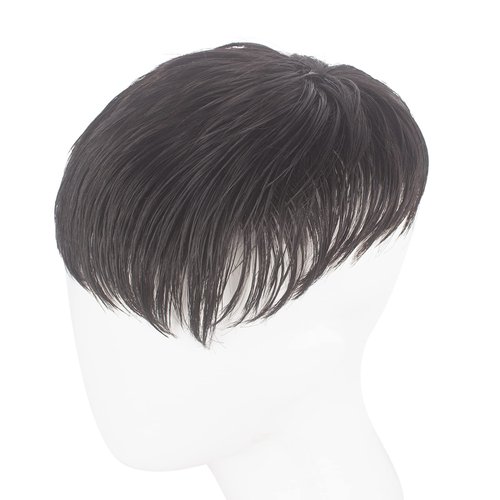 WeKen Short Toupee for Men Hair Topper Wig Clip in Crown Hair Extensions Mens Hair Piece for Cove...