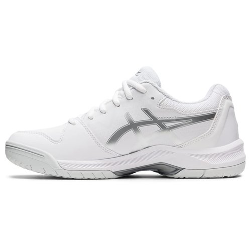 ASICS Women's Gel-Dedicate 7 Tennis Shoes, 10, White/Pure Silver