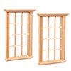 2pcs Mini Furniture Doll House Miniature Window Frame Model Decoration Windows Dollhouse Furniture