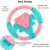 VINGVO Toy Steering Wheel, Simulated Driving Controller Electric Early Learning Educational Sounding Toy Pretend Driving Seat Toys for Children Boys and Girls, Kids Interactive Toys,