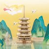 Rowood 3D Puzzles for Adults, Wooden Model Kits for Adults to Build, Gift on Birthday Christmas - Five-storied Pagoda (275 PCS)