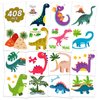 EMOME 408 Individually Wrapped Dinosaur Tattoos for Boys, Kids Temporary Tattoo Stickers for Dinosaur Party Supplies Favors, Dinosaur Temporary Tattoos for Birthday Goodie Bag Stuffers