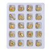 40PCS Champagne Gold Luxury Nail Art Rhinestones Kit for Acrylic Nails，Champagne Alloy Nail Charms Nail Decorations，Nail Accessories Nail Jewels for Nail Art Supplies Manicure Making Craft DIY