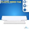1InTheOffice Clear Hanging Folder Tabs and Inserts, Plastic Clear Tabs and Inserts, File Folder Tabs, 3-1/2" x 5/8", 100/Pack