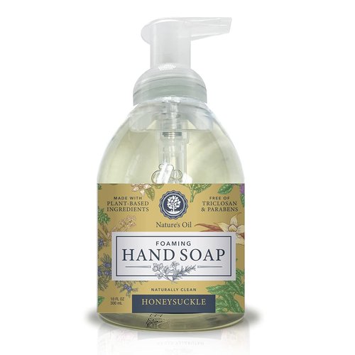 Nature's Oil Foaming Hand Soap, Honeysuckle, 10 Fluid Ounces (Single Unit)