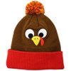 DINESIL Thanksgiving Turkey Beanie Hat, Cute Turkey Beanie Cap Pom Pom Turkey Knitted Hats for Kids Women and Man Thanksgiving Party Cosplay Dress Up Party Decorations Accessory