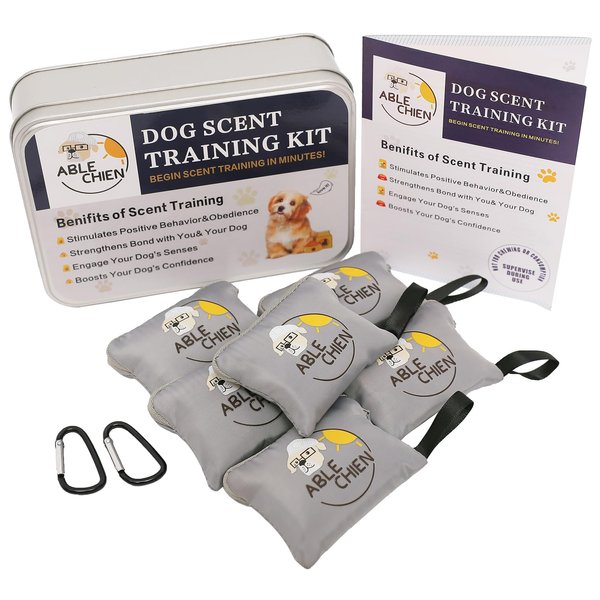 Ablechien Interactive Dog Toys-Dog Scent Training Kit-Anise Scent Pouch-Sniff and Seek Dog Sniffing Toys-Nosework Scentwork Games for All Dogs-Scent Training Kit for Dogs