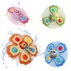 BENSE Suction Cup Spinner for Babies, Bath Toys for Babies, Novelty Spinning Tops for Airplane Travel, Baby Tray, Restaurant,Calming Toys 4 Pack (Animal)