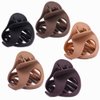 Hair claw Clips for Women Thick Hair 5pcs,Strong Grip Secure Hold Inner Teeth,Small Hair Clip for Girls Thin Hair No Slip Beauty Accessories (Neutral colors-5)