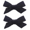 Spenlly 2Pcs Girls Velvet Bow Hair Clips 4 Inch Bow Hair Barrettes Hair Accessories for Baby Girls Kids (Black)