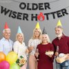 KatchOn, Shiny Older Wiser Hotter Banner - No DIY, 10 Feet | Funny Birthday Decorations | Older Wiser Hotter Birthday Banner, Adult Birthday Party Decorations, Older Wiser Hotter Birthday Decorations