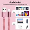 SPEATE USB C Cable, Nylon Braided USB to USB C Cable, Type C Charger Fast Charging Cable [5-Pack, 3/3/6/6/10FT], USB A to USB C Cable for Phone 16/15/iPad, Galaxy S/Note/A, Pixel and More