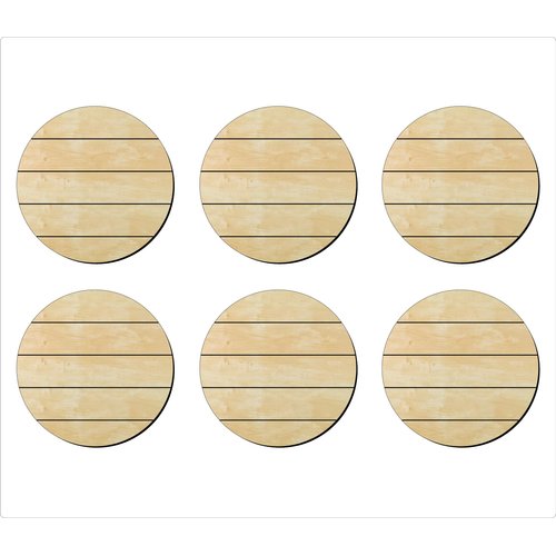 6 Pack of 3 inch Circle shiplap curout, Circle Wood cutouts, Unfinished Shiplap circle wood cutout, DIY Craft wooden cutout