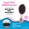Wet Brush Squirt Detangler Hair Brushes, Dusty Rose - Mini Detangling Comb with Ultra-Soft IntelliFlex Bristles Glide Through Tangles with Ease - Pain-Free Hair Accessories for All Hair Types