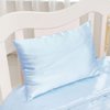 Cozysilk Natural Mulberry Silk Toddler Pillowcase for Hair and Skin, Both Side 19 Momme Silk, 1 Pack Travel Pillow Case, 13 x 18 Inches (Blue)