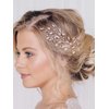 fxmimior Bridal Hair Accessories Pearl Crystal Hair Pins Hair Clips Bobby Pin Wedding Party Evening Headpiece Head Wear (pack of 3) (silver)
