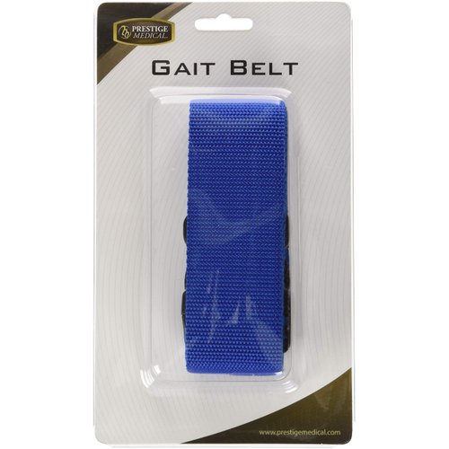 Prestige Medical Nylon Gait Transfer Belt with Plastic Buckle, Royal, 3.75 Ounce