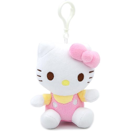 Hello Plush Toys for Kids, 4.5” Inch Stuffed Animal Plush Backpack Decorations Bag Dolls Gift for Girls (Pink)