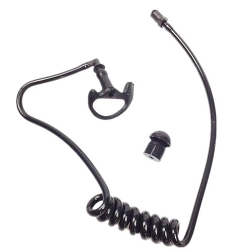 Replacement Acoustic Tube with Earbud Compatible for Motorola Kenwood Midland Two Way Radio- Lsgoodcare Replacement Coil Tube Black +2 Way Radio Open Ear Insert Earmold Ear Bud Ear Piece Medium Black
