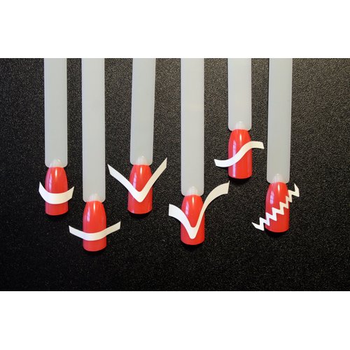 12 pcs Nail Tips Guide Various Styles For Nail Art