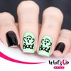 Halloween Nail Vinyl Stencils 4 Pack (Boo!, Kitty Scratch, Fire, Owl) for Nail Art Design